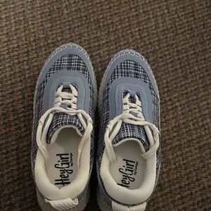 Corkys Navy Checkered Women's Sneakers